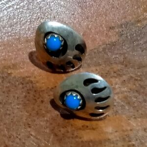 Vintage Bear Paw Earrings